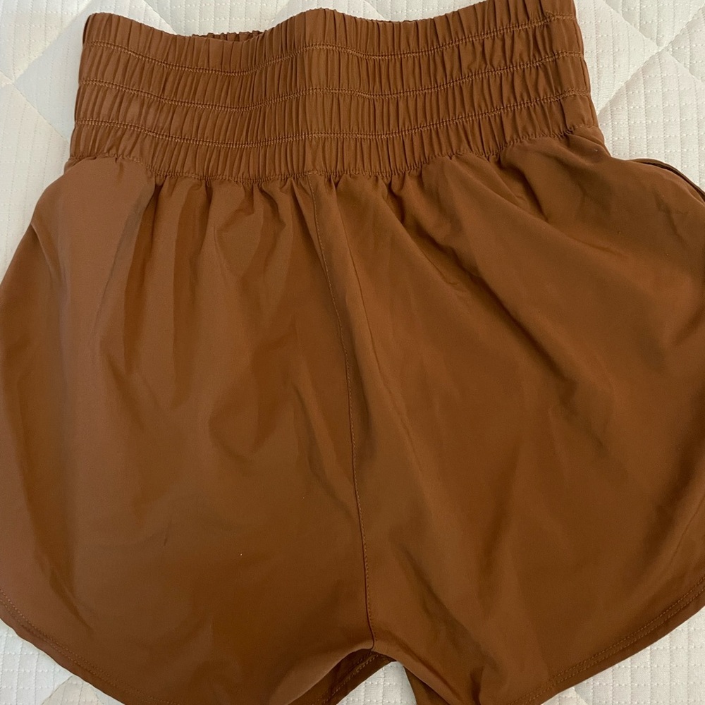 Nike Women's Tan Athletic Shorts - Picture 2 of 4